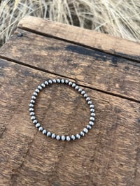 Image 2 of 4mm Navajo Bead Bracelet