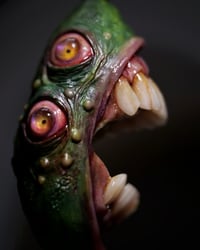 Image 10 of Mutant Pickle Pendant, big mouth, four eyes