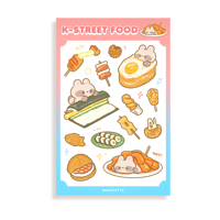 Image 1 of K-Street Food | Glitter Sticker Sheet