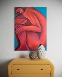 Image 2 of Mise à nu, peinture à l'huile et acrylique, 100x73cm, 2024 Paris