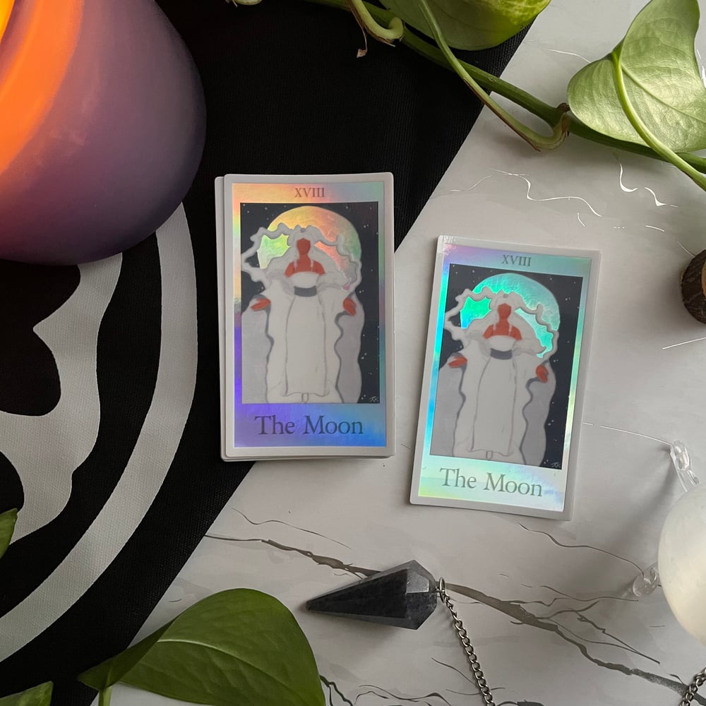 Image of Holo Yue Tarot Card Sticker