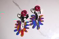 Image 2 of That Girl (Blk/White/Fuschia/Blue/Orange)