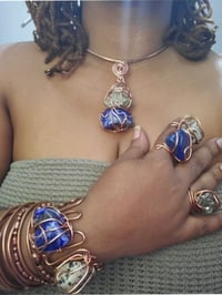Dalmation Jasper & Lapis Lazuli Stone Set