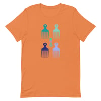 Image 5 of Afro Picks Formation Unisex Tee - Blues & Greens