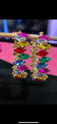Image 2 of Rainbow multi hoop
