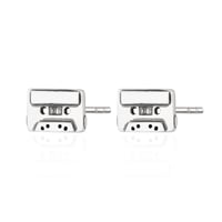 Scream Pretty Silver Mixed Tape Earrings