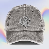 Image 3 of Bottoms Up! Embroidered squirrel koozie Cap