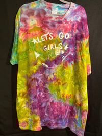 Image 1 of 2XL Let's Go Girls  Reverse Tie Dye Shirt