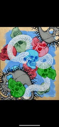 Image 2 of “Past, Present and Future” Painting