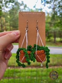 Image 2 of Hanging Plant Earrings (Made To Order) 