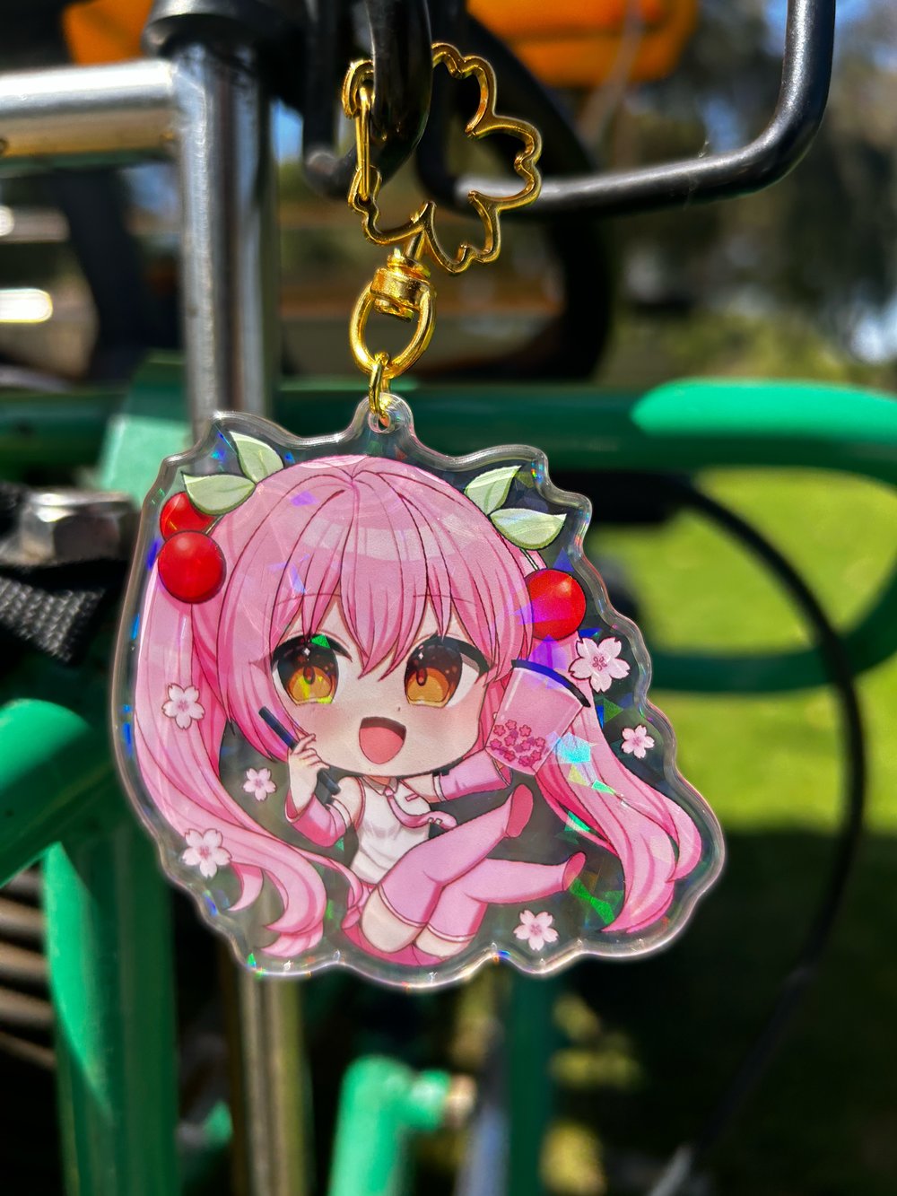 Sakura boba tea (Keychain)