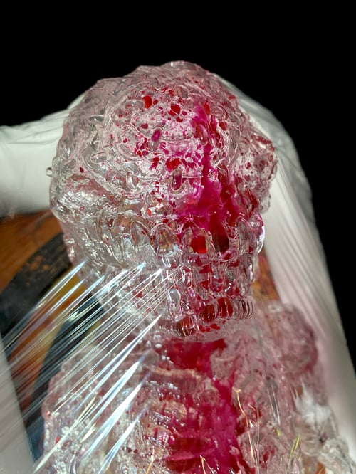 Image of Clear Death Gnasher (internal blood splatter)