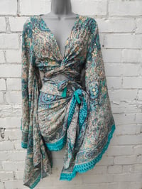 Image 6 of Pefkos co ord sarong set - Turquoise