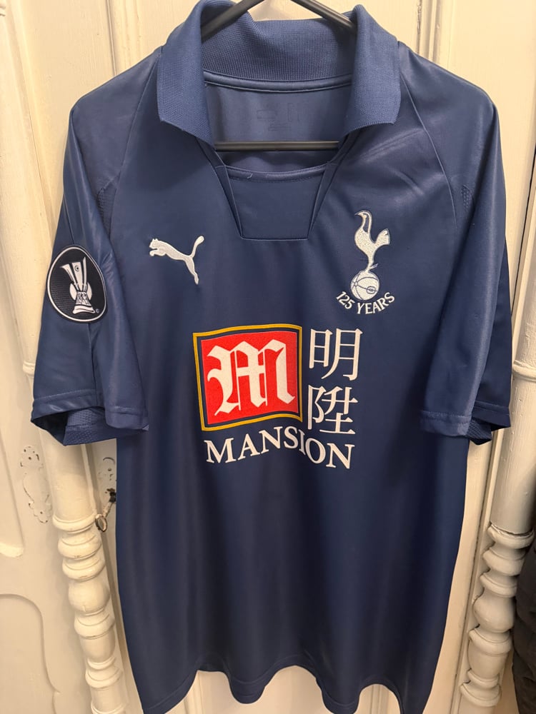 Image of Tottenham Hotspur “BERBATOV 9” 2007/08 Away Shirt + UEFA patch   (M)
