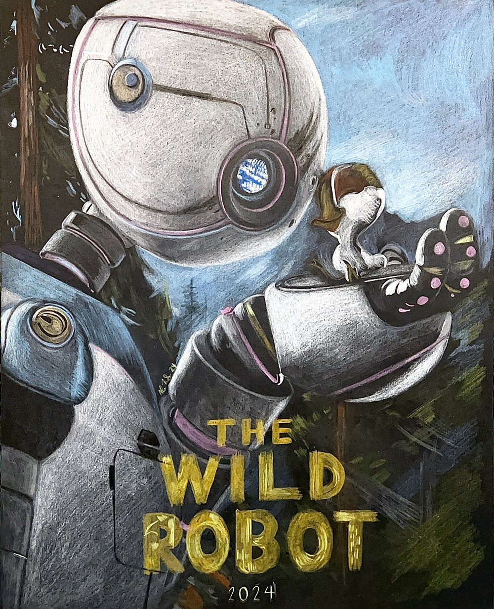 Image of “You must become more than you were programmed to be.” THE WILD ROBOT Art Print