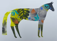 Image 1 of A4 unframed monoprinted horse IV
