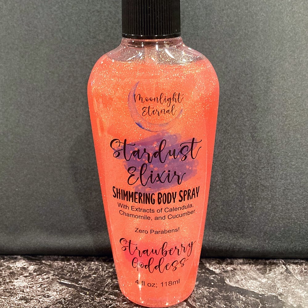 Image of Strawberry Goddess Stardust Elixir: Strawberries, Peach, Gardenia