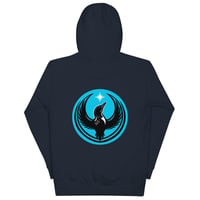 Image 3 of Unisex Hoodie - Blue Rebel Loon back print