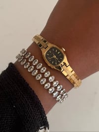 Image 2 of Vintage Pulsar Gold Tone Dainty Watch 
