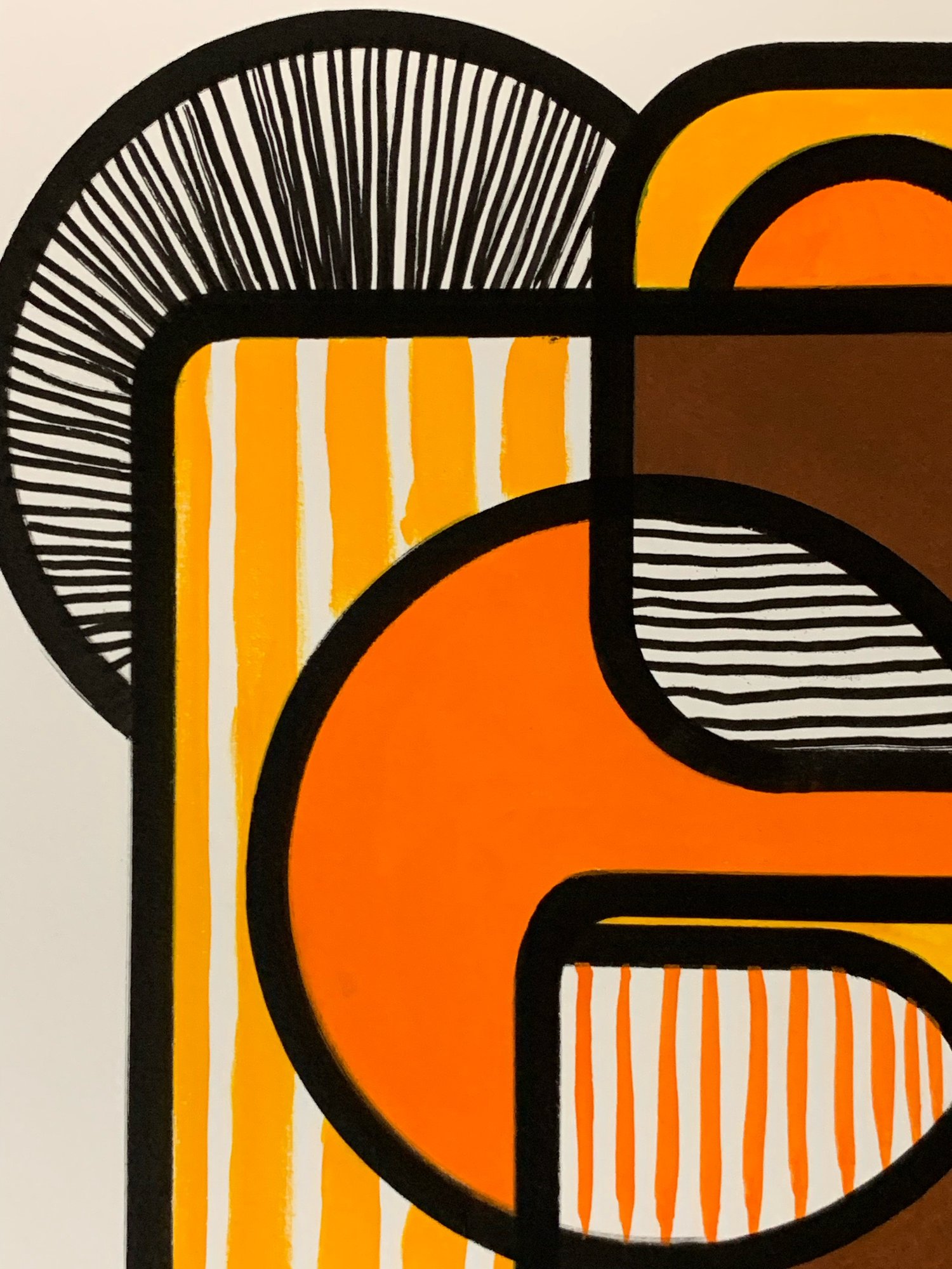 Image of 'Tropic' A3 Acrylic Painting on Cotton Paper