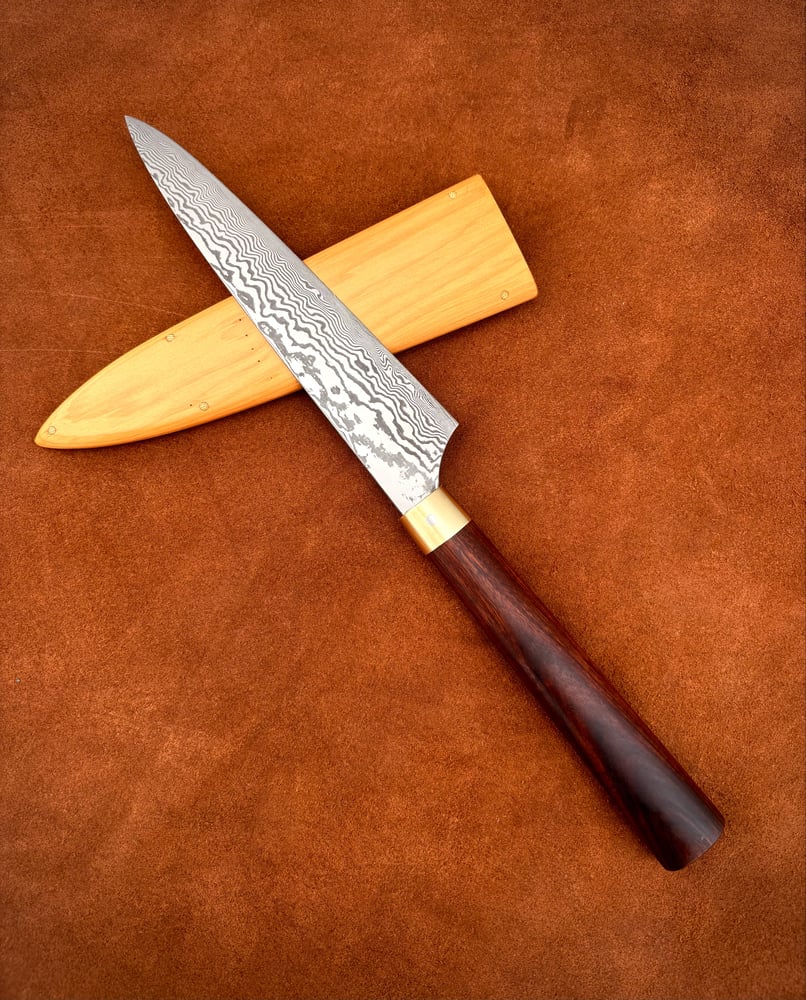 Image of Stainless damasteel petty knife