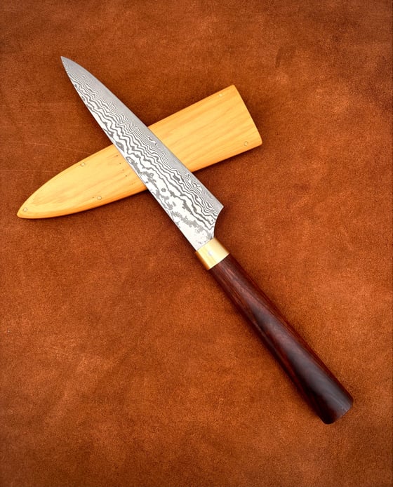 Image of Stainless damasteel petty knife