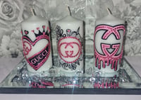 Image 8 of GG PINK AND BLACK CANDLE SET