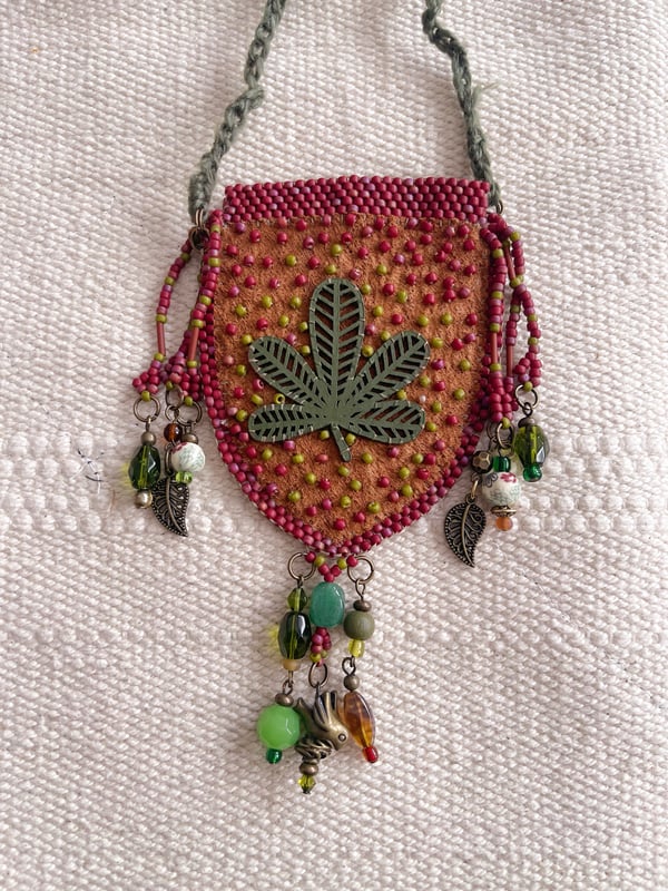 Image of PLANT MEDICINE POUCH NECKLACE 