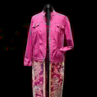 Image 1 of Rose Floral Denim Duster