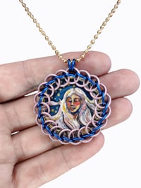 Image 2 of Chainmaille Framed Mermaid Pendant 