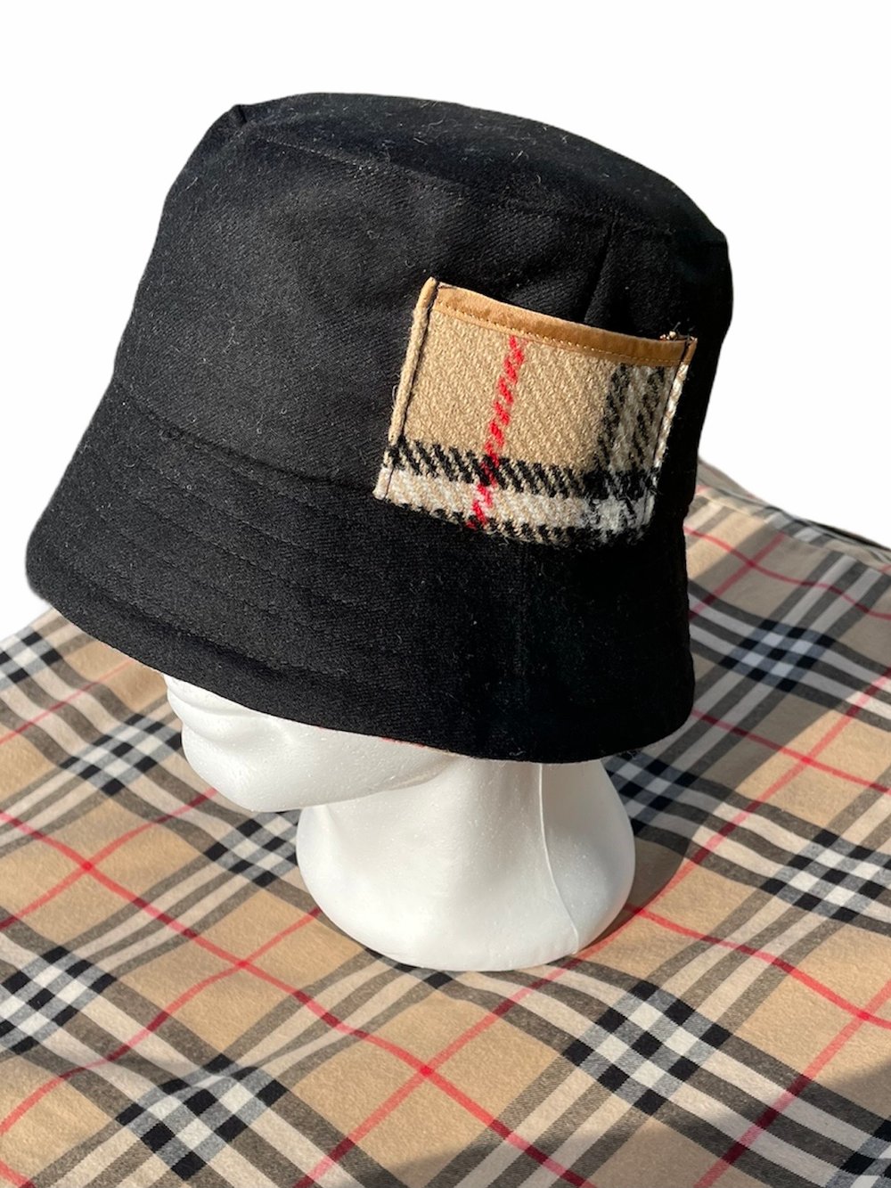 Reworked Burberry’s Bucket Hat (Beige)