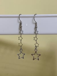 Image 1 of star chain earrings 