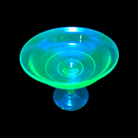 Image 2 of Vintage Uranium Pedestal Compote