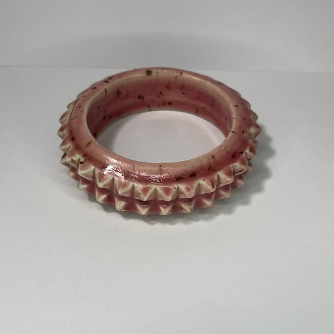 Chocolate Strawberry Studded Bracelet - 7.15 in Inner Diameter