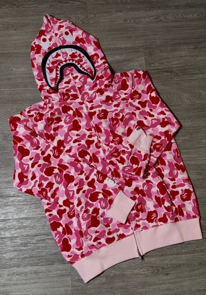 Image of BPE Pink Hoodie (Full ZipUp)