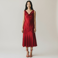 Image 1 of DKNY PULL OVER SILK DRESS