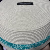Image 2 of SEWING - Large Rope Basket with Handles & Teal Accent