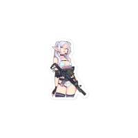 Image 3 of Tactical Waifu Steel and Sorcery (without background) sticker