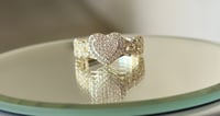 Image 1 of Iced Out Heart Ring