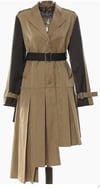 Pleated Trench Dress Pre-Order