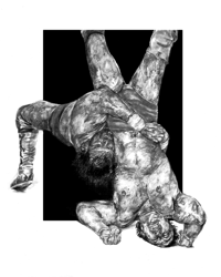 Image 2 of Print - Kenta Kobashi V. ‘Dr. Death’ Steve Williams, Summer Action Series ii ‘93