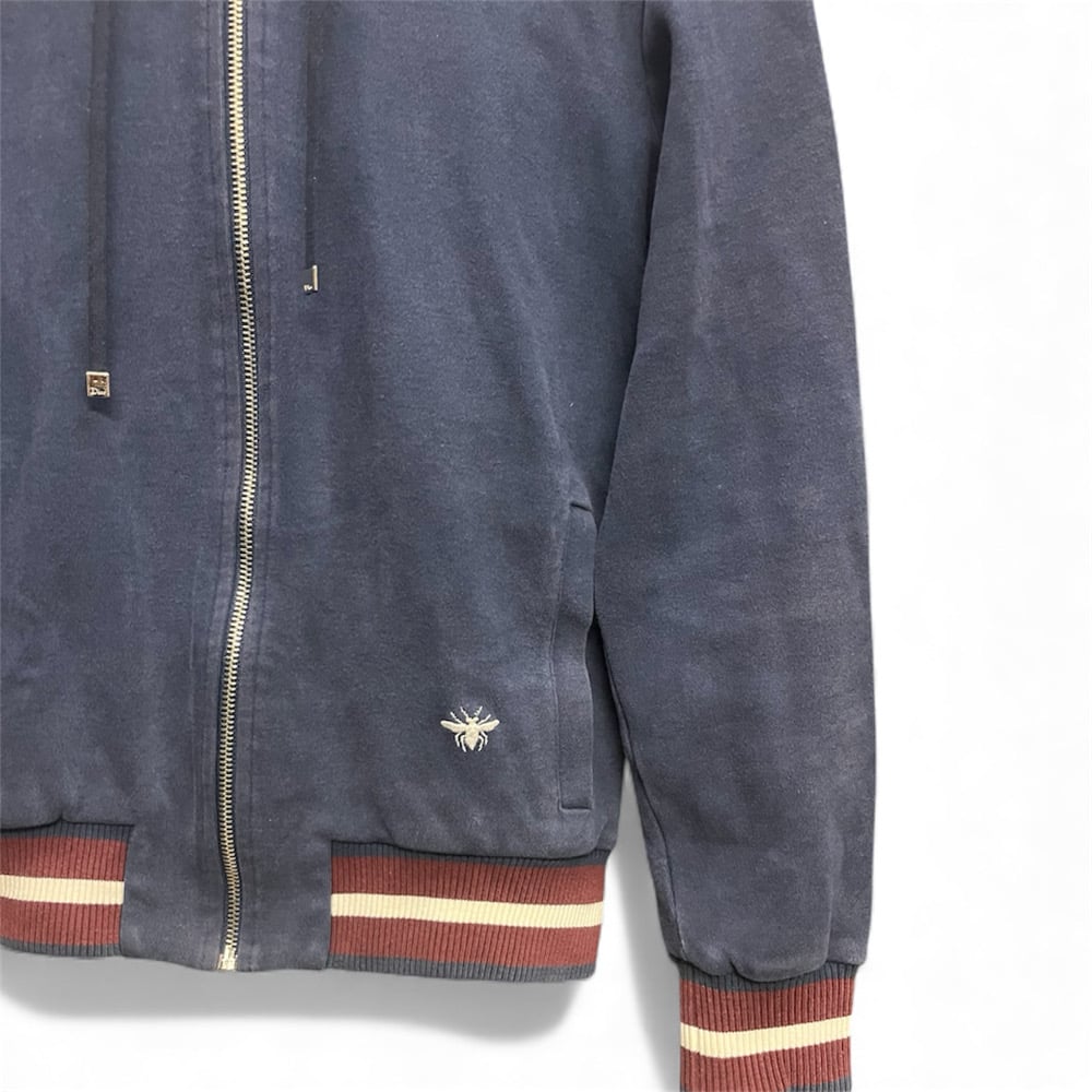 Image of Dior Homme Bee Embroidery Zip Up