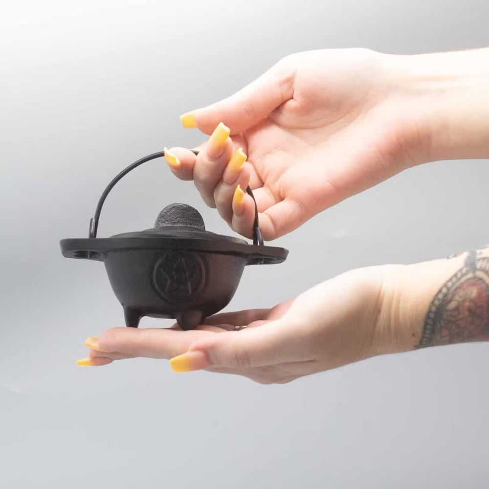 Image of Cast Iron Cauldron - 5x9cm