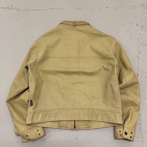 Image of 2000s Armani Jeans Cropped Leather Jacket, Size Small