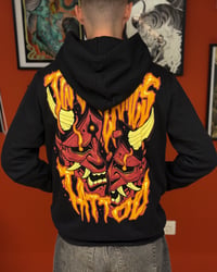 Image 1 of Two flames zip hoodie