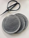 Charcoal Organic Cotton Round Wipes
