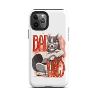 Image 2 of Tough iPhone case - Dog w/ Bad Vibes