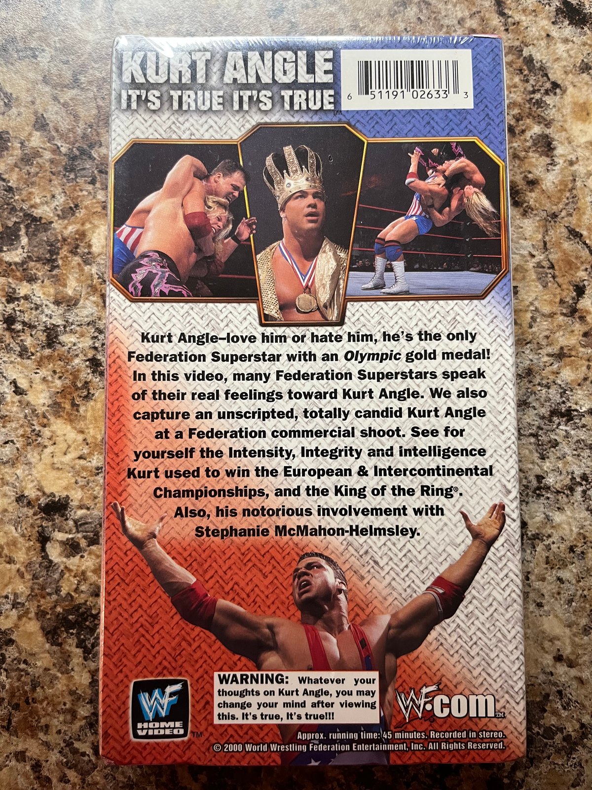 Sealed WWF Kurt Angle It’s True VHS