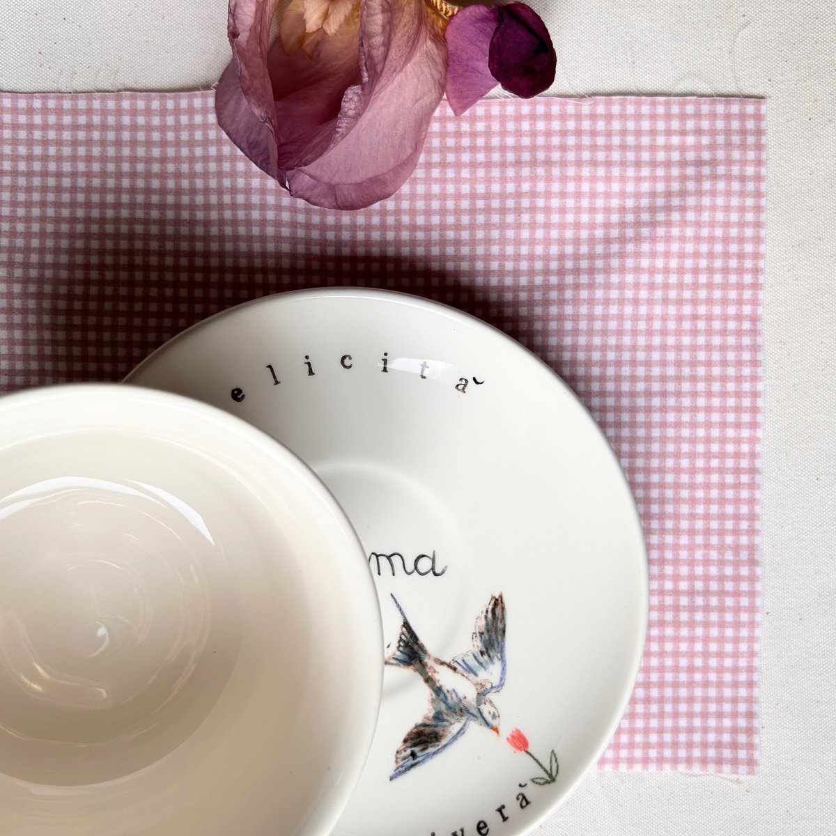 TAZZA CAFFELLATTE + PIATTO FELICITÀ