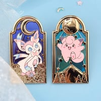 Image 1 of [PREORDER] Celestial Window Enamel Pin Collection